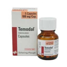 Изображение препарта из Германии: Темодал Temodal 100 мг/5 капсул
